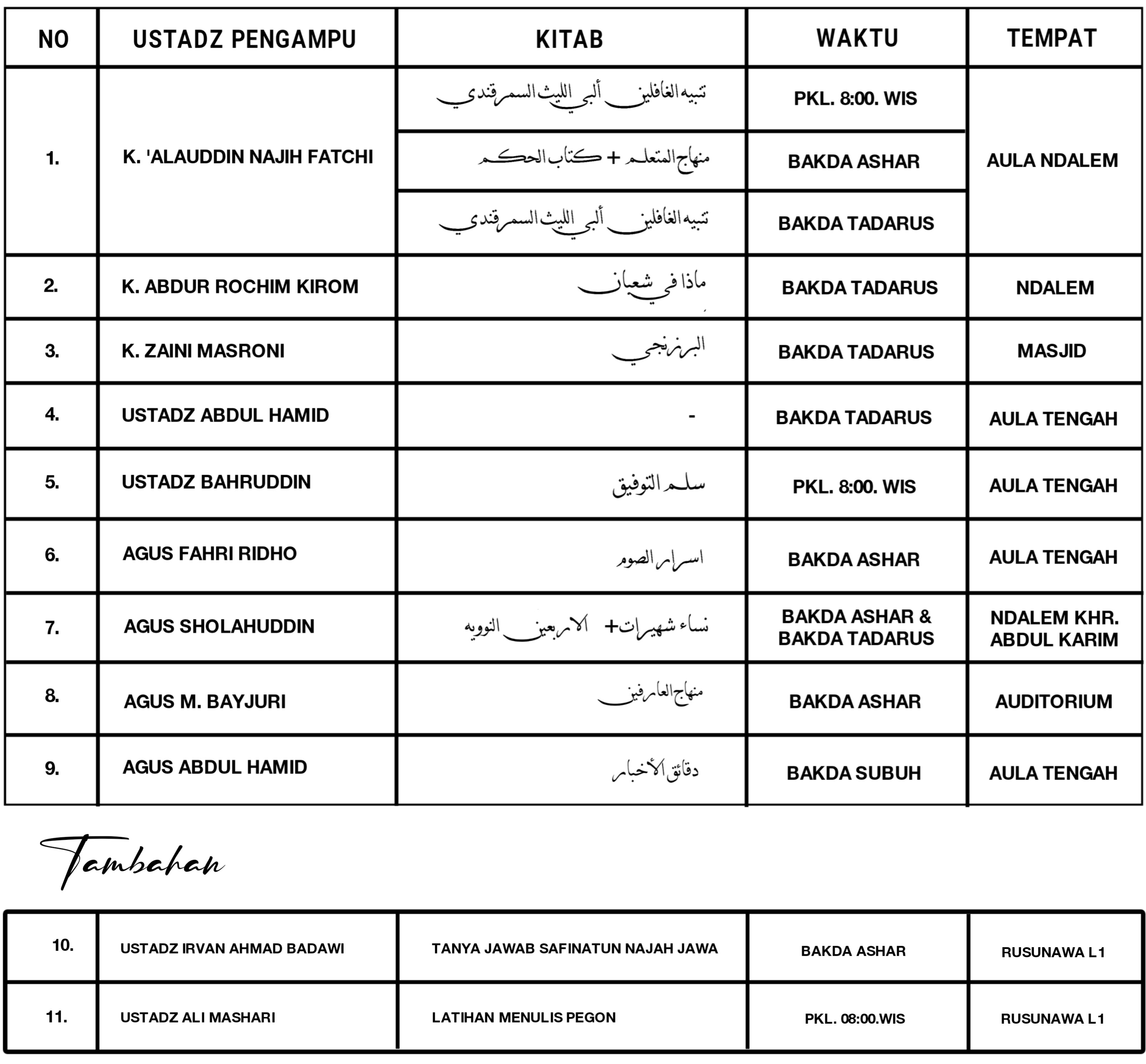 pasan-jadwal-putra