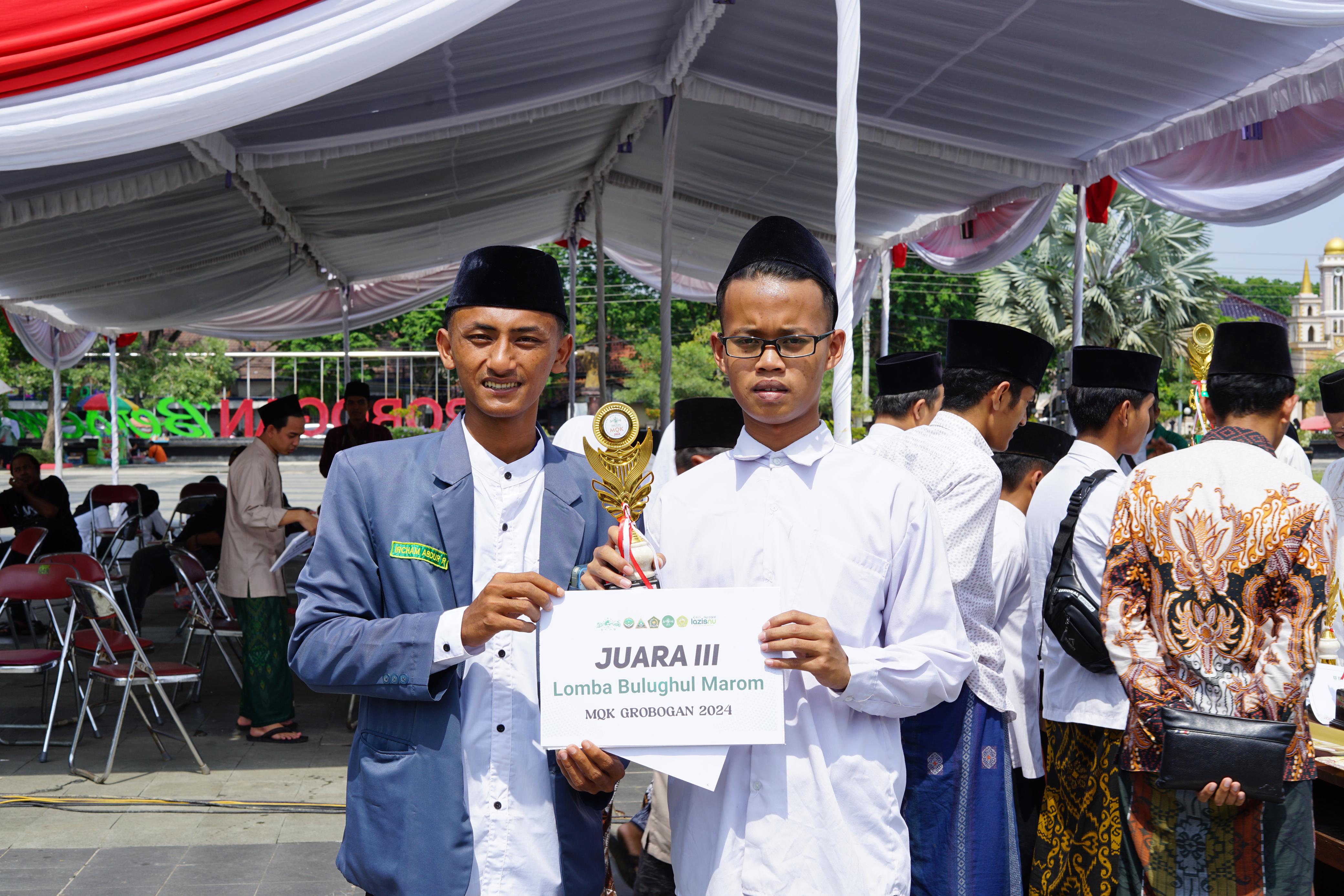 Foto Saiful Asyhar Juara 3 MQK Bulughul Marom